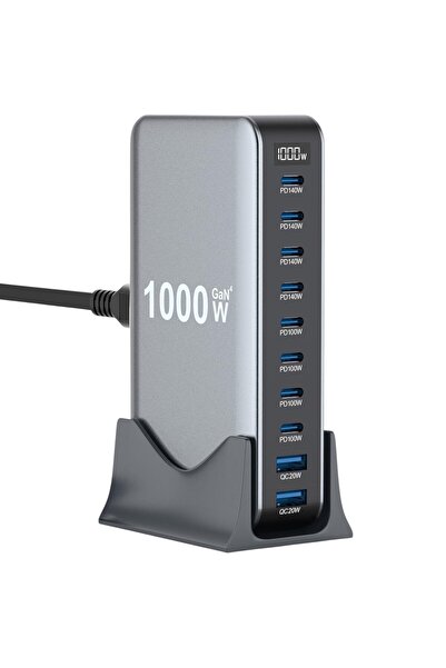 LONDEMM GaN4 1000W charging station, 10 USB-C and USB-A ports