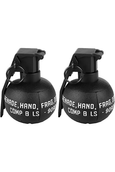 Choice 2pcs Tactical Simulated Grenades Airsoft M67 Grenade Explosable Plastic Pull Ring Toys 2 Pieces Batt