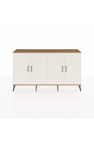 Dienni Arges Konsol 4 Raflı 4 Kapaklı 176x30x99 Çam-Aytaşı/Çam