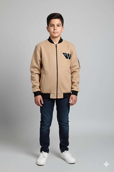 Barkod Kids Boys' Varsity Jacket.
