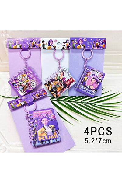 Choice 4PCS A 4PCS Kpop Demon Hunters Mini Notebook Rumi Mira Zoey Binder Car...
