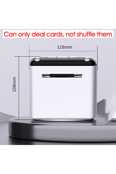 Choice كما هو موضح، أبيض وأسود، جهاز توزيع أوراق اللعب الأوتوماتيكي الكهربائي...