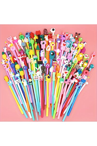 Choice قلم حبر أسود 50 بتصميم كرتوني لطيف وإبداعي، قلم حبر أسود 0.5 بإبرة، قل...