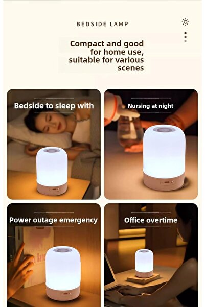 The Bros مصباح ليلي صغير للأطفال، مصباح LED قابل للتعتيم بـ 13 لونًا، قابل لل...