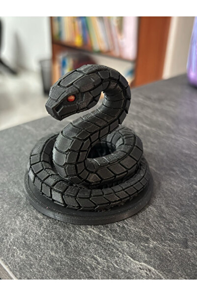 shop 3D Baskı Kobra Yılan Figürü - Heykeli