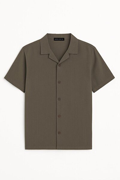 BARRELS AND OIL Men's Modal Shirt - Khaki