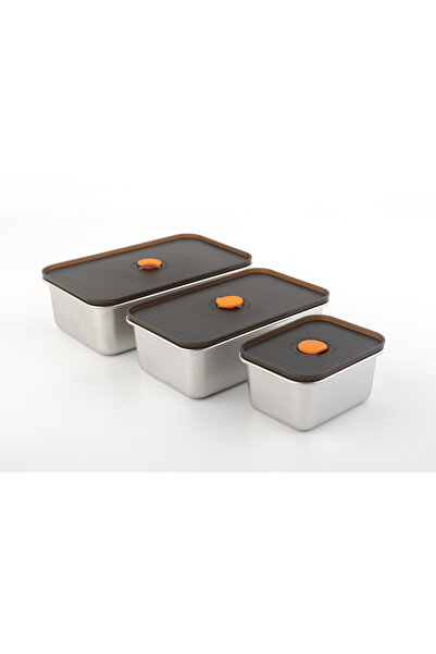 Carl Schmidt Sohn Set caserole 3 piese, oțel inoxidabil/plastic, 0,4 l/ 1 l/ ...