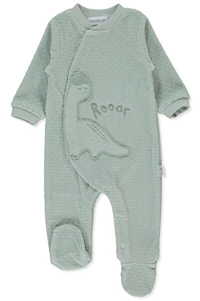 Bebetto Velvet Pants Suit (Dinosaur) Mint