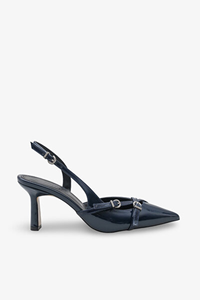 İNNABUTİKK Recca Women's High Heel Shoes - Navy Blue Patent Leather