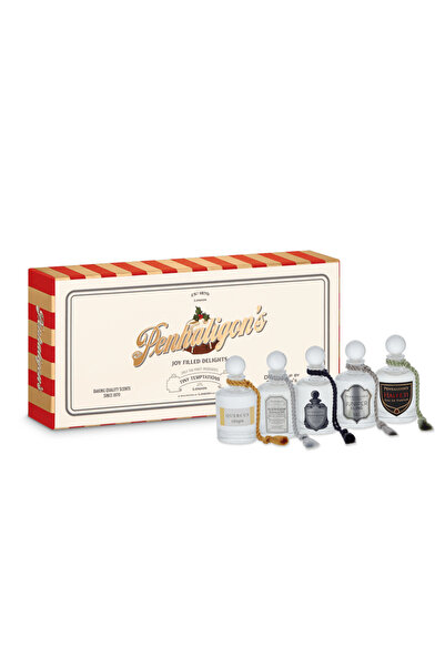 Penhaligon's طقم رجالي صغير 5 × 5 مل (أو دو تواليت بلينهايم + أو دو بارفان إنديميون + هالفيتي إي)