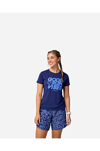Brooks Distance Short Sleeve 3.0 Kadın Lacivert Kısa Kollu Tshirt 221669418