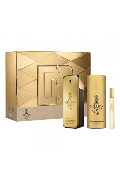 Paco Rabanne 1 Million For Men Set Eau De Toilette 50ml + 150ml Deodorant Spray + Eau De Toilette 10