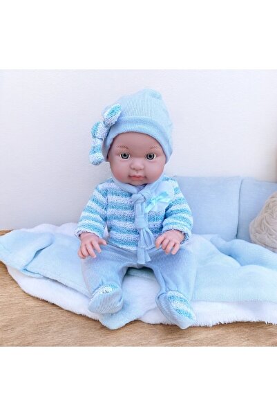 PROCART Baby doll, realistic appearance, clothes included, hat, height 45 cm