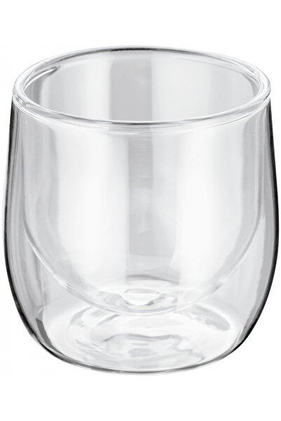 JUDGE Set de 2 pahare, sticlă borosilicată, 8x8x8 cm, transparente