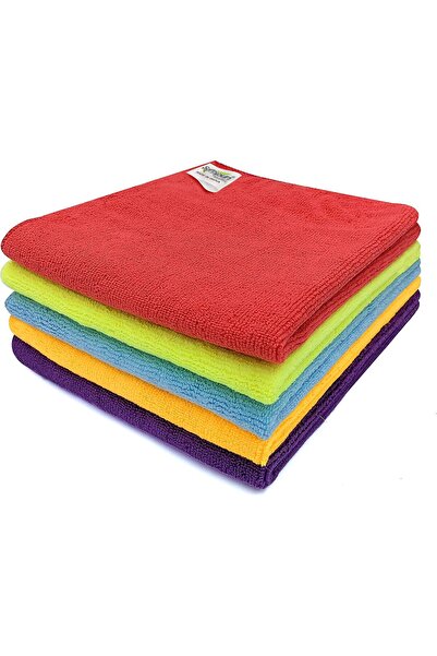 SOFTSPUN Microfiber Cleaning Cloths 5pcs 40x40cm 340GSM Multi-Colour