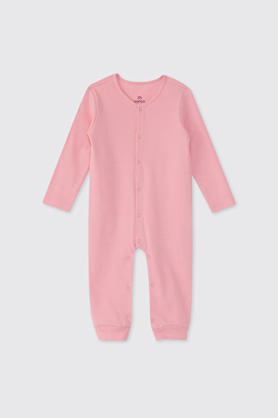 Panço Yenidoğan Fırfırlı Pembe Tulum