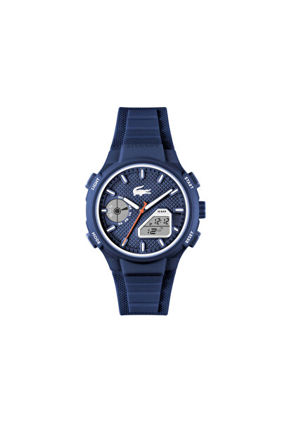 Lacoste Round Analog Mens Blue Case Watch - 2011370-BLU