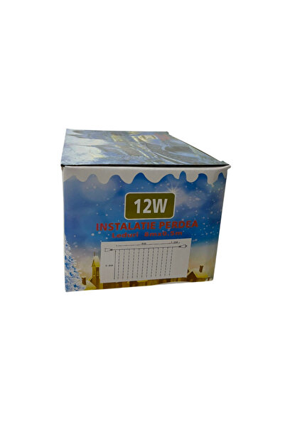 OEM Șir LED tip perdea, 200 LED-uri albastre, 8 x 0,5 m (P9138)