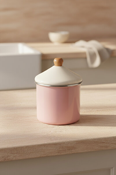 Bambum Nostalji Wooden Handle Spice Rack Sugar Pink 12 cm