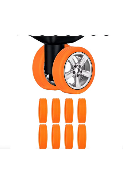 OEM Set 8 buc Huse de protectie din silicon pentru rotile de la valize, Porto...