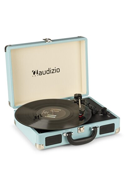 Audizio RP 114 BL suitcase-style turntable, AUX, blue