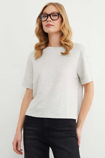 Fulla Moda Basic Crew Neck Modal T-Shirt