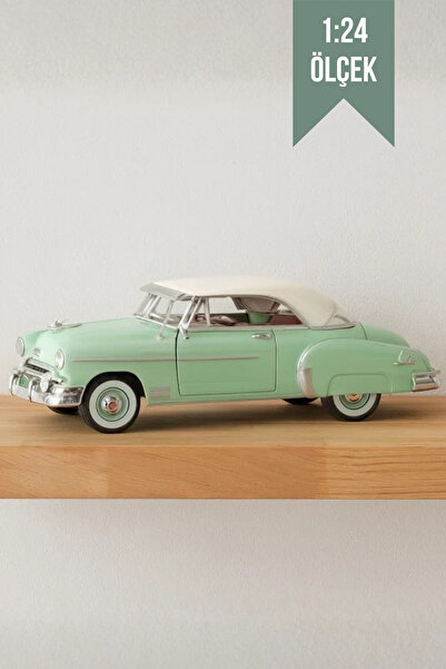 craftivio Yeşil 1:24 Ölçek Die Cast İnce Detay 1950 Chevy Bel Air Oyuncak Met...