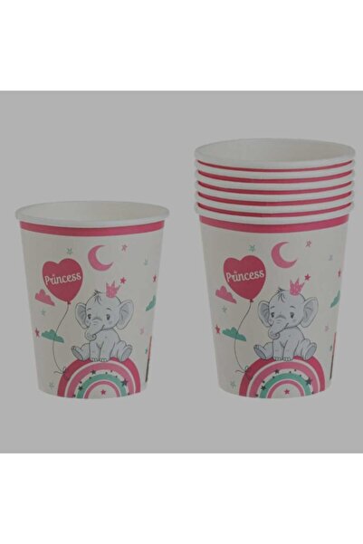 OEM Pink Elephant Party Glasses 240ml - 6pcs