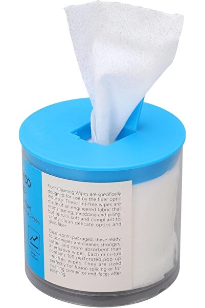 TERRIFI 100 قطعة من مناديل تنظيف الألياف البصرية - أقمشة تنظيف الغبار والوبر ...