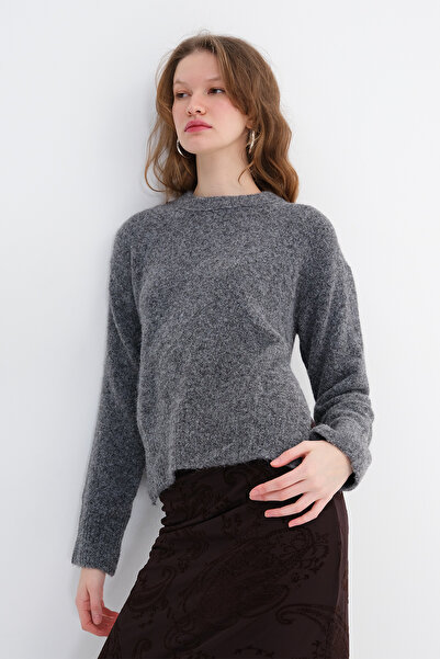 Addax Yanları Slit Knitwear Sweater K2411