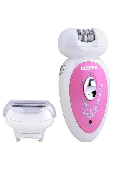 Geepas مجموعة إزالة الشعر النسائية القابلة لإعادة الشحن GLS8679 2 في 1