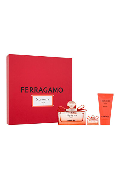 Salvatore Ferragamo Signorina Unica For Women Set Eau De Parfum 100ml+ Eau De Parfum 5ml+ Body Lotio