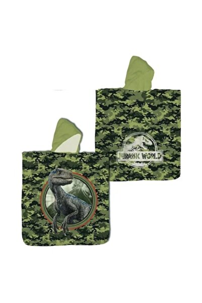 JURASSIC WORLD Poncho Towel, Jurassic World, Kids, Cotton, 120 x 60 cm