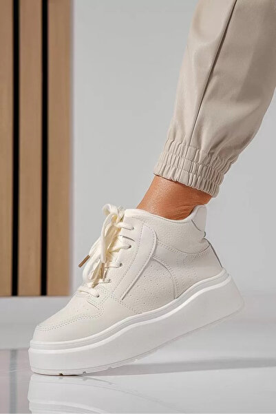 Zaira Γυναικεία μπεζ παπούτσια με γούνα από οικολογικό δέρμα Allegra #22505 - 37