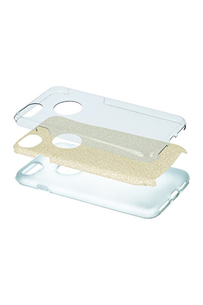 OEM Husa din silicon cu sclipici Glitter auriu pentru iphone 14