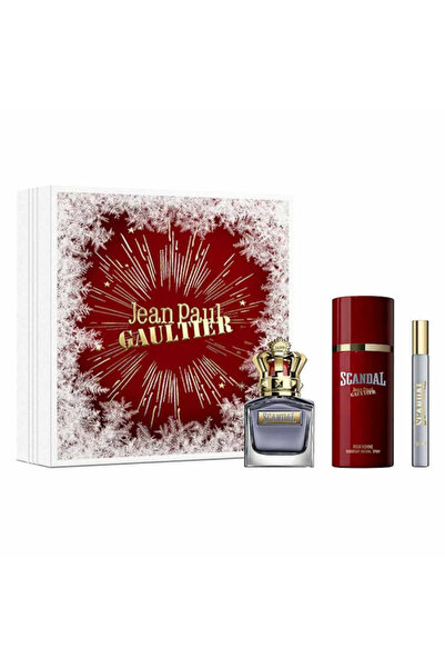 Jean Paul Gaultier Scandal For Men Set Eau De Toilette 100ml + Eau De Toilette 10ml + Deodrant Spray