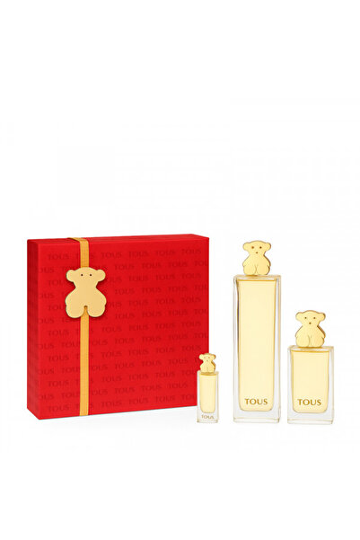 Tous Gold For Women Set Eau De Toilette 90ml + Eau De Toilette 15ml + Eau De Toilette 4.5ml Logogram