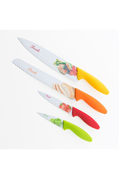 Koopman International Set de 4 cuțite antiaderente Koopman Fresh Style, oțel ...