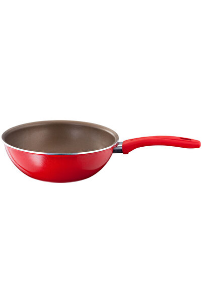 JUDGE -Radiant wok pan, aluminum, 43.5x24x11 cm, red