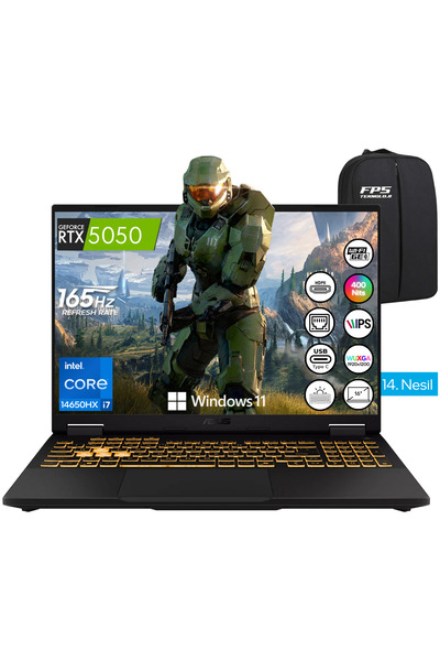 ASUS TUF Gaming F16 i7-14650HX RTX5050 16GB RAM 1TB SSD 16" WUXGA 165Hz W11 T...