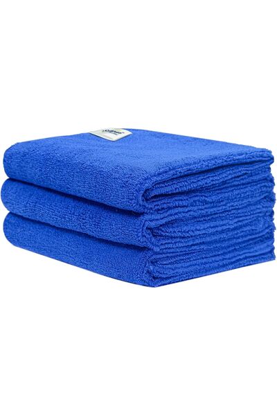 SOFTSPUN 3 قطع من قماش المايكروفايبر - 40×60 سم - 340 غرام/متر مربع - أزرق