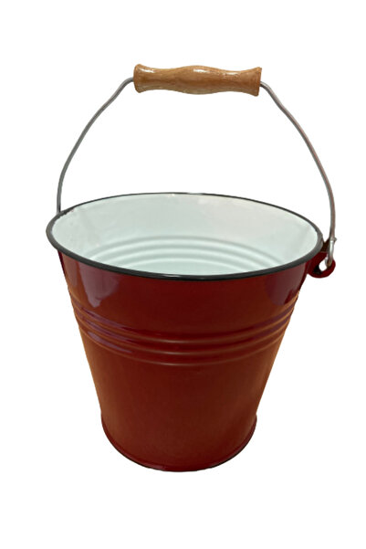 iBiLi -Găleată universală Roja, oțel emailat, 22 cm, roșu/alb