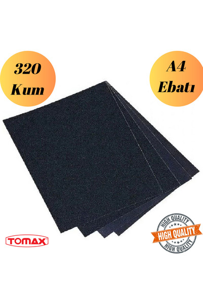 Mobilyap Tomax - 320 Kum Kağıt Zımpara Su Zımparası Sarı Leke Banyo Mutfak 1....