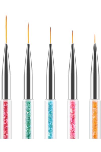 genric Nail Liner Brushes, 7/9/11/15/20mm Fine Striping Brushes