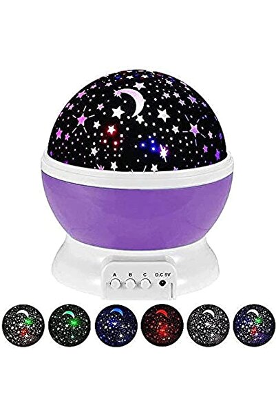 Spaceshoop جهاز عرض القمر والنجوم للأطفال من فولينيا، ضوء ليلي، دوران 360 درج...