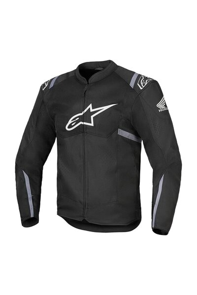 Alpinestars Honda T-SPS Air V2 Korumalı Motosiklet Montu Siyah Beyaz Gri