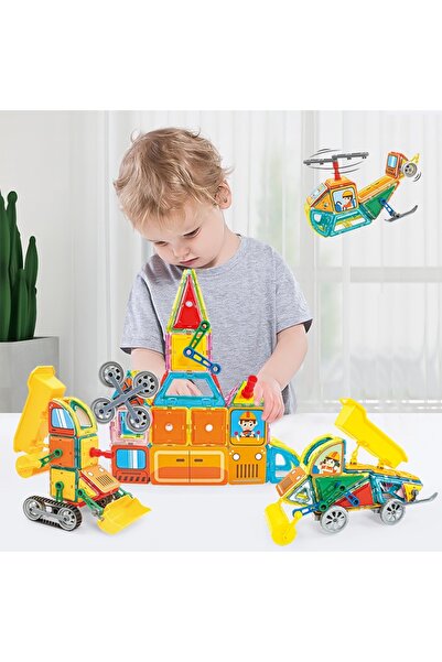 SHANTOU Set magnetic de construcție Magical Magnet II, 98 piese - vehicule de constructie