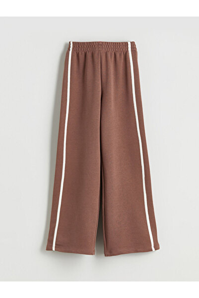 LC Waikiki Καφέ Φούτερ για κορίτσια με ελαστική μέση