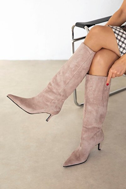 STRASWANS Penka Women's Suede Boots Mink