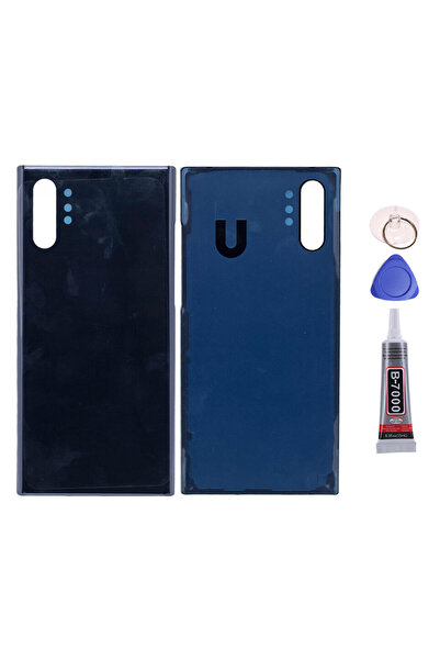 Yedcom Samsung NOTE 10 PLUS Siyah Uyumlu Arka Pil Kapağı Batarya Kapağı 15ML ...